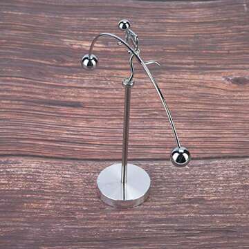 Steel Balance Toy - Physics Weightlifter Art for All Ages