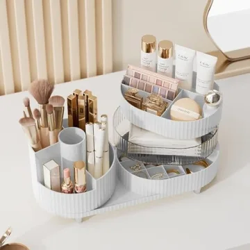 Artcochan 3-in-1 360° Rotating Makeup Organizer