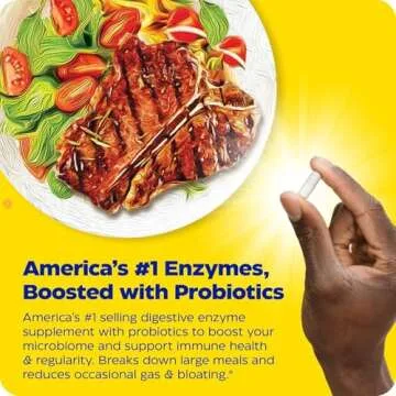 Enzymedica Digest Gold + Probiotics, 2-in-1 Formula for Gut Health, Digestive Enzymes & 1.5 Billion Active Probiotic Cultures, 45 Count