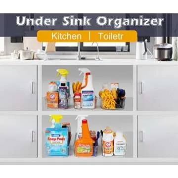 ESARORA Stackable Clear Storage Bins with Lids - 9 Pack