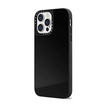 CASETiFY Mirror iPhone 13 Pro Max Case [5ft Drop Protection/Compatible with Magsafe] - Black on Black