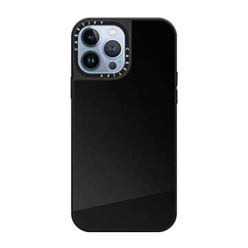 CASETiFY Mirror iPhone 13 Pro Max Case [5ft Drop Protection/Compatible with Magsafe] - Black on Black