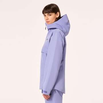 Oakley Women's Holly Anorak Jacket, New Lilac, Large