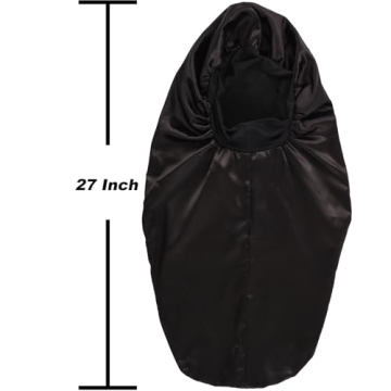 Stylish 2 Pack Satin Hair Bonnets for Long Hair Protection