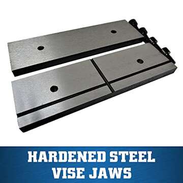 Wilton Low-Profile Drill Press Vise, 6" Jaw Width, 6" Jaw Opening, 2" Jaw Depth (Model LP6)