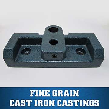 Wilton Low-Profile Drill Press Vise, 6" Jaw Width, 6" Jaw Opening, 2" Jaw Depth (Model LP6)