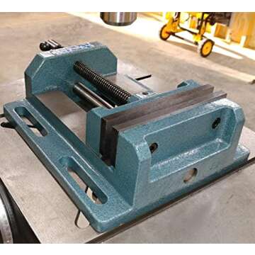Wilton Low-Profile Drill Press Vise, 6" Jaw Width, 6" Jaw Opening, 2" Jaw Depth (Model LP6)