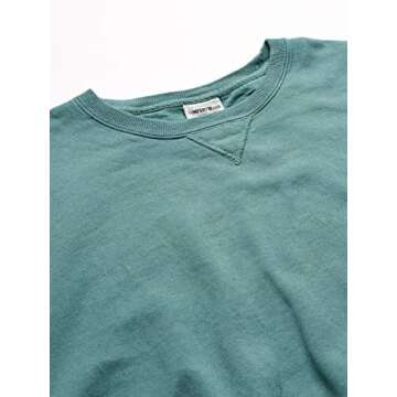 Hanes Men's Comfortwash Garment Dyed Sweatshirt, Cypress Green, Large