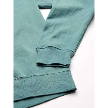 Hanes Men's Comfortwash Garment Dyed Sweatshirt, Cypress Green, Large