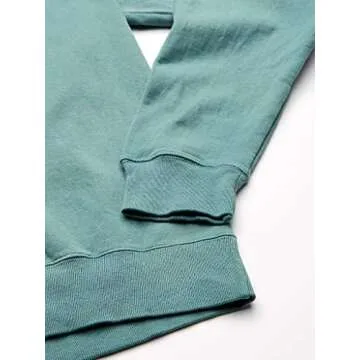 Hanes Men's Comfortwash Garment Dyed Sweatshirt, Cypress Green, Large