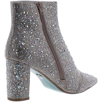Betsey Johnson Rhinestone Embellished Ankle Booties