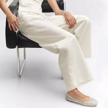 Stylish Rhinestone Ballet Flats for Women - MICIFA