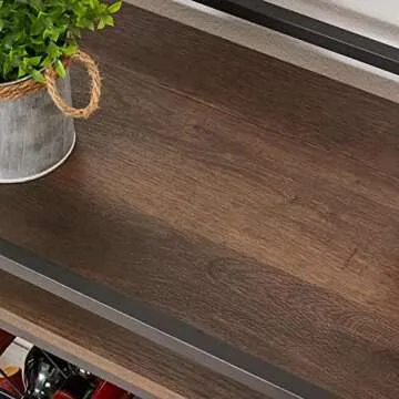 FATORRI Bar Cart with Wine Rack and Glass Holder