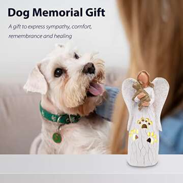 BEARAE Dog Memorial Gifts, Dog Candle Holder Statue, Pet Memorial Gifts, Pet Loss Gifts, Bereavement...