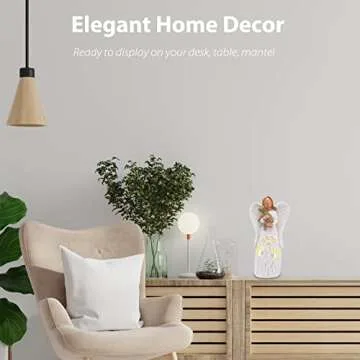 BEARAE Dog Memorial Candle Holder with Angel Statue