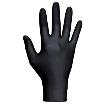 SAS Safety Raven Powder Free Black Nitrile Gloves for Safety