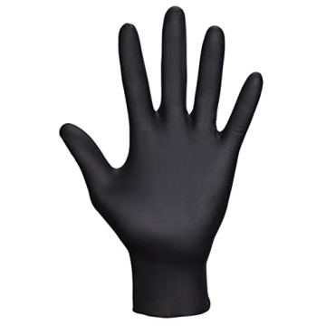 SAS Safety Raven Powder Free Black Nitrile Gloves for Safety