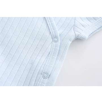 ZAV Solid Unisex Infant Outfit Pants Gifts 8 Piece Layette Set for Baby