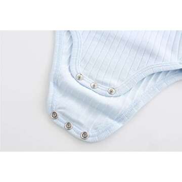 ZAV Solid Unisex Infant Outfit Pants Gifts 8 Piece Layette Set for Baby