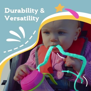 Brilli Baby Cup Catcher 2 Pack - Sippy Cup Safety Strap