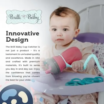 Brilli Baby Cup Catcher 2 Pack - Sippy Cup Safety Strap