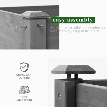 Durable Raised Garden Bed with Legs for Gardening