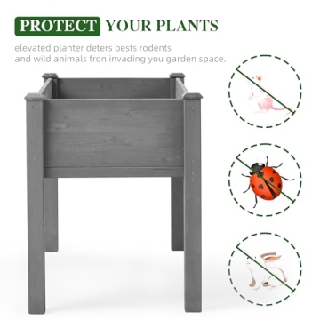 Durable Raised Garden Bed with Legs for Gardening