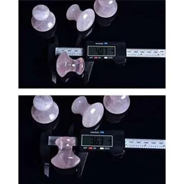 MIMOSA Handmade Natural Rose Quartz Gua Sha Scraping Massage Tool Mushroom Shaped GuaSha Board for SPA Relaxing Meditation Massage
