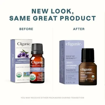 Cliganic Organic Lavender Essential Oil Pure USDA Certified