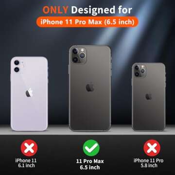 SUPFINE Magnetic for iPhone 11 Pro Max Case (Compatible with MagSafe) (10 FT Military Grade Drop Pro...