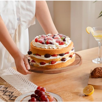 Elegant Rotating Cake Stand with Lid for All Occasions
