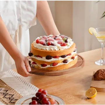 Elegant Rotating Cake Stand with Lid for All Occasions