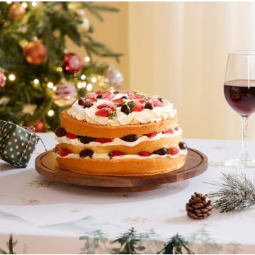 Elegant Rotating Cake Stand with Lid for All Occasions