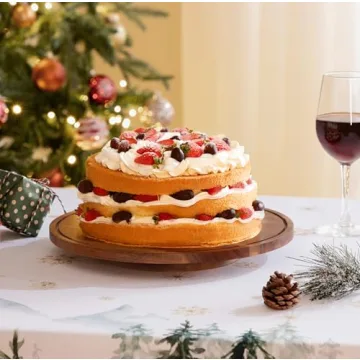 Elegant Rotating Cake Stand with Lid for All Occasions