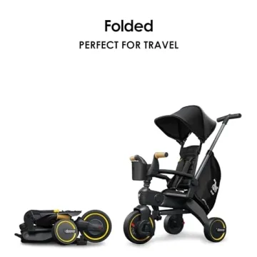 Doona Liki Trike S5 Nitro Black 5-in-1 Foldable Tricycle