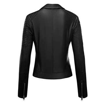 Stylish FIRST WAY Faux Leather Jacket for Women