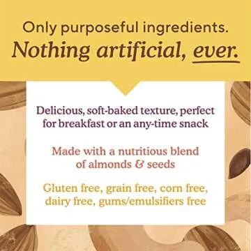 Simple Mills Almond Flour Snack Bars, Dark Chocolate Almond - Gluten Free, Made with Organic Coconut...