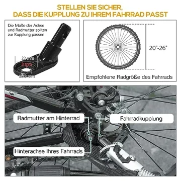 Aosom Wanderer Folding Bicycle Cargo Trailer Black