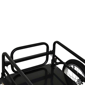 Aosom Wanderer Folding Bicycle Cargo Trailer Black