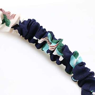 DRESHOW 10 Pack Boho Headbands for Women Vintage Cross Elastic Head Wrap Hair Accessories