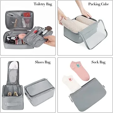 BAGAIL 8 Set Packing Cubes for Efficient Travel Organization