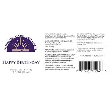 Happy Birth-Day: Natural Birth Prep Drops for Moms