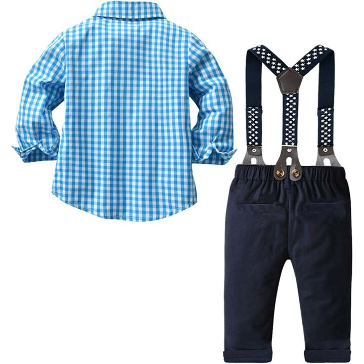 Boys Gentleman Outfit with Detachable Suspenders