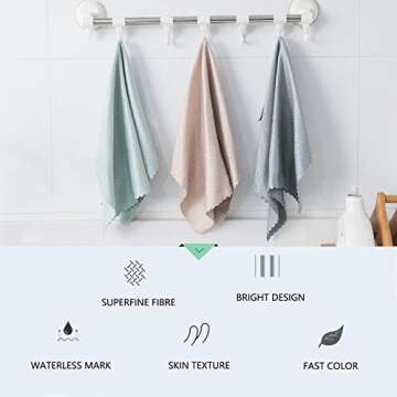 KTT Fish Scale Microfiber Cleaning Cloths, Eco-Friendly & Streak Free