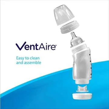 Playtex 05226 Baby Ventaire Anti Colic Baby Bottle, BPA Free, 9 Ounce - 5 Pack