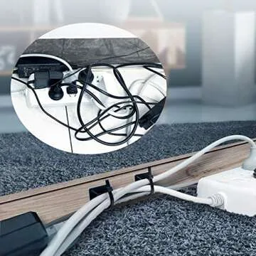 HUASAI Cable Management Set - 100 Zip Tie Mounts Pack