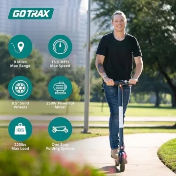 Gotrax GXL V2 Electric Scooter 15.5MPH Solid Tires