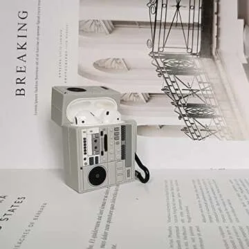 Retro Radio Airpod Case for Kids & Teens - Cute Design