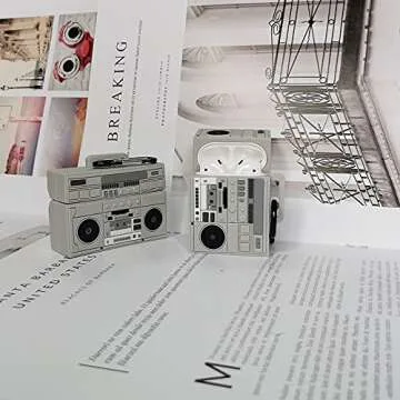 Retro Radio Airpod Case for Kids & Teens - Cute Design