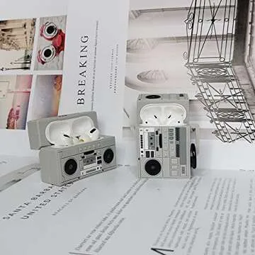 Retro Radio Airpod Case for Kids & Teens - Cute Design